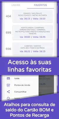 Hora do Ônibus Metropolitano SP android App screenshot 1